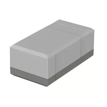 Stolní pouzdro Bopla EG 1250, 125 x 67 x 50 mm, polystyren, světle šedé RAL 7035 32125002