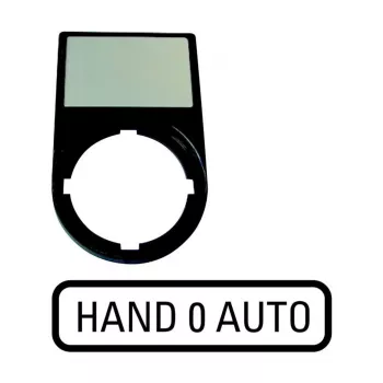 Štítek Eaton M22S-ST-D12 pro otočné přepínače, 0-1, bílý 216493