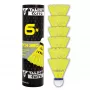 Nylonový badmintonový míček TALBOT TORRO Tech 350, střední rychlost, žlutý/modrý 479103