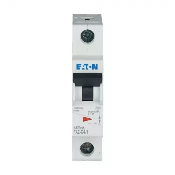 Jistič Eaton FAZ-C4/1 typ C, 1pólový, 4 A, 10 kA, DIN lišta 278553