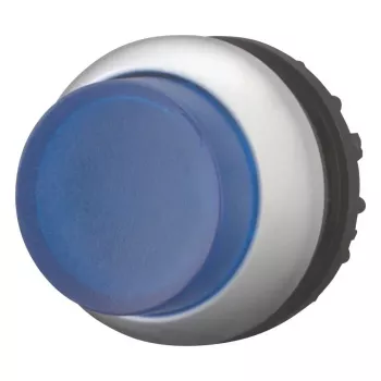 Tlačítkový spínač Eaton M22-DLH-B, černý/modrý/kovový 216973