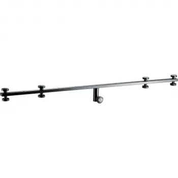 König & Meyer 21393 Microphone Boom Arm - Black, Steel, 1455 mm, 3/8 inch Thread, Counterweight Included 21393-070-55