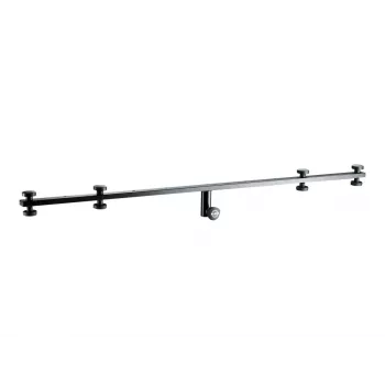 König & Meyer 21393 Microphone Boom Arm - Black, Steel, 1455 mm, 3/8 inch Thread, Counterweight Included 21393-070-55