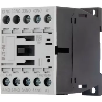 Pomocný stykač Eaton DILA-40, 4 NO, cívka 230 V AC, šroubové svorky