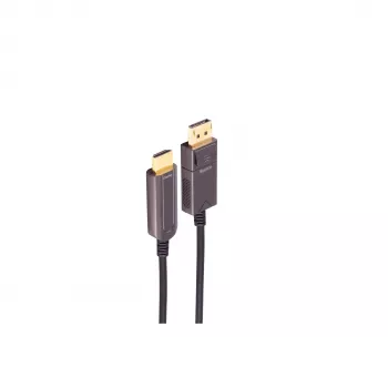 Aktivní optický adaptérový kabel SHIVERPEAKS BS30-20075 DisplayPort na HDMI, 4K60, 10 m, černý