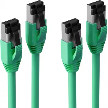 S CONN Maximum Connectivity Cat. 8.1 F/FTP PIMF LSZH patch kabel, 7,5 m, zelený, 2 ks SC08-41063-2