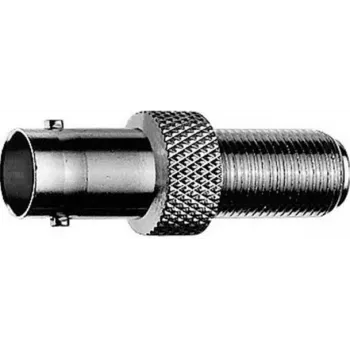 Přepážkový adaptér BNC zásuvka na zásuvku Telegärtner J01008A0021, 50 Ohm, poniklovaná mosaz, černý