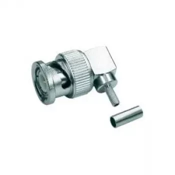 BNC kabelový úhlový konektor Telegärtner J01000A0010, crimp/pájení, G07, 50 Ohm, pro RG 316/U