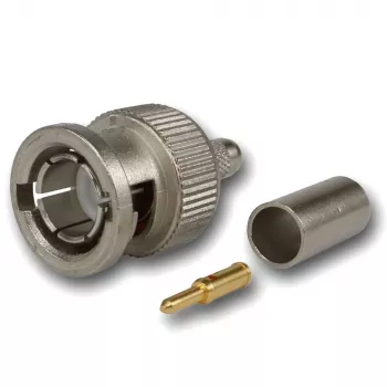 BNC samec crimp konektor Telegärtner 75 Ohm pro RG59/RG62/RG179/RG187/RG316 J01002A0030
