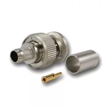 BNC crimp konektor Telegärtner G02 75 Ohm pro RG-59B/U, UG-1789/U, samec, 5 ks J01002A1288Y