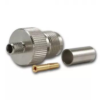 Zásuvka TNC TELEGÄRTNER pro RG-58, 50 Ohm, krimpovací/pájecí, DC-11 GHz
