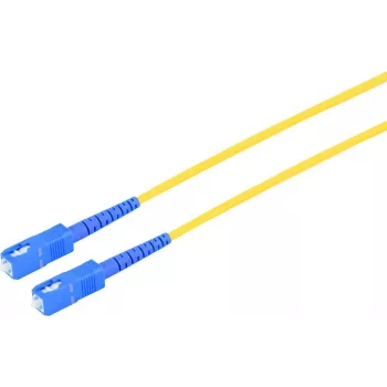 Vláknový patch kabel S CONN MAXIMUM CONNECTIVITY SC/SC UPC 9/125µ OS2 single-mode, žlutý, 1,5 m 07-106152