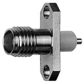 Přírubová zásuvka SMA Telegärtner s přírubou Z28, zlatá (Standard) - 5 ks (J01151A0631)