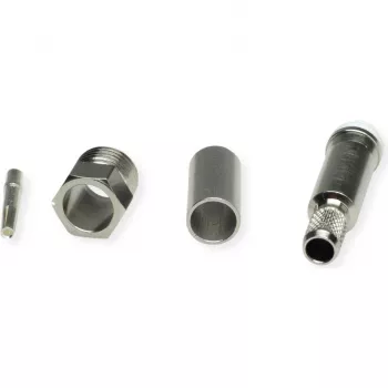 Kabelová zásuvka FME crimp RG58C/U 50 Ohm nikl/zlatá TELEGÄRTNER TEGA J01701A0007Z