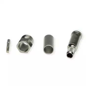 Kabelová zásuvka FME crimp RG58C/U 50 Ohm nikl/zlatá TELEGÄRTNER TEGA J01701A0007Z