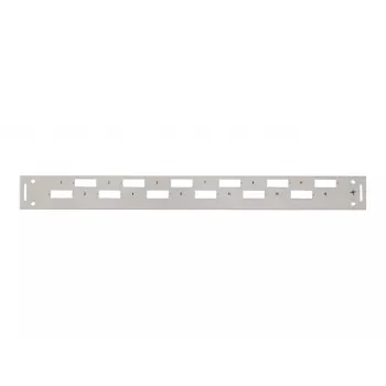 Přední kryt do racku 1U 19 inch TELEGÄRTNER H02025A0356, šedý RAL 7035