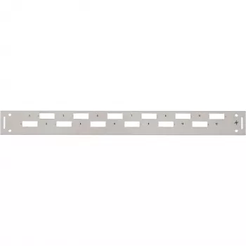 Přední kryt do racku 1U 19 inch TELEGÄRTNER H02025A0356, šedý RAL 7035