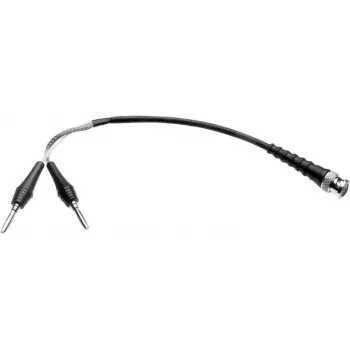 1m koaxiální měřicí kabel Telegärtner L00010A1845 BNC na dvojitý banánek, černý