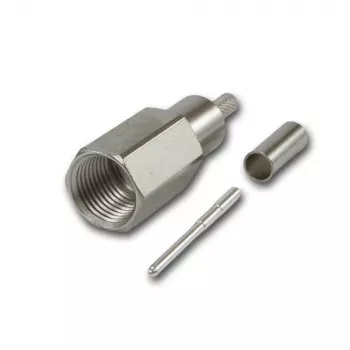 FME konektor kabelový Telegärtner J01700A0010 crimp/crimp G07, Low Cost, 15 dB / 2 GHz, B2725, G07 (RG-316/U) – 5 ks