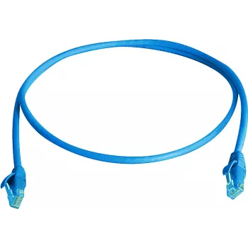 Patch kabel Telegärtner 100008054 Cat6 U/UTP RJ45, 1 m, modrý, LSZH