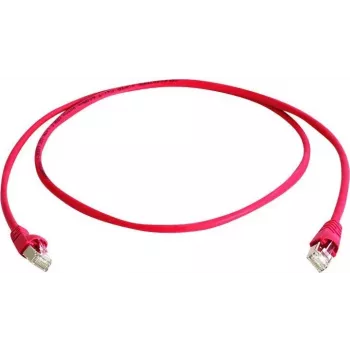 Propojovací kabel MP8 FS 600 Cat.7 S/FTP Telegärtner, RJ45 samec na RJ45 samec, 50 m, červený