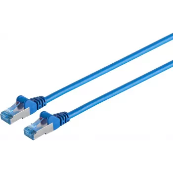 Síťový kabel Cat6a S/FTP (S-STP) S CONN MAXIMUM CONNECTIVITY S-Conn 75711-0.5B, 0,5 m, modrý