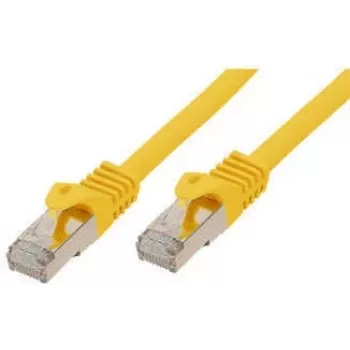 Standardní patch kabel Cat. 6A S CONN s Cat.7 surovým kabelem S/FTP, dvojitě stíněný, bezhalogenový, žlutý, 50,0 m, 16675550Y
