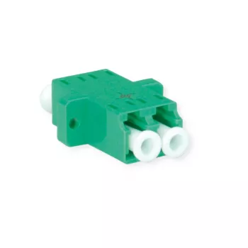 Telegärtner J08071A0021 LC/APC Single-Mode Fibre Optic Connector, Green