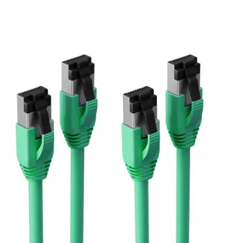 Propojovací kabel S CONN MAXIMUM CONNECTIVITY S/CONN Basic Cat. 8.1 F/FTP PIMF LSZH, zelený, 10,0 m, balení 2 ks (SC08-41073-2)