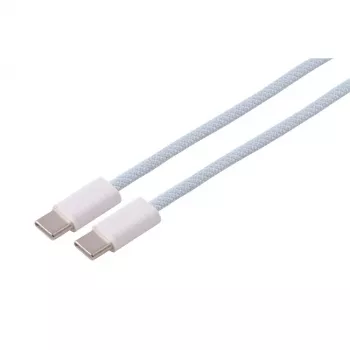 Nabíjecí kabel USB-C S CONN MAXIMUM CONNECTIVITY, 2.0, 240W, modrý, textil, 0,5m (14-22011)