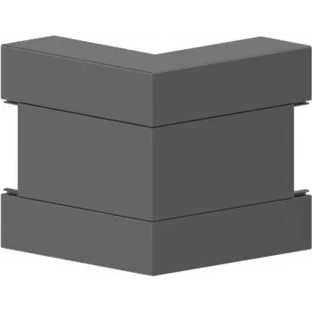 Vnější rohový úhelník GGK BR 60x170/80-9005 PVC pokosový černý (12727)