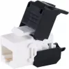 Keystone Jack modul Cat.6A UTP S CONN MAXIMUM CONNECTIVITY bez nástrojů, RJ45 zásuvka, černý (08-10038)