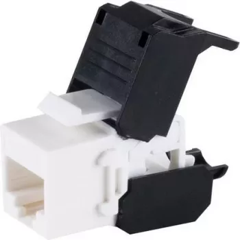 Keystone Jack modul Cat.6A UTP S CONN MAXIMUM CONNECTIVITY bez nástrojů, RJ45 zásuvka, černý (08-10038)