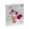 Forma na cake pop LURCH, silikon, 20 důlků, červená, 23,0 x 18,5 cm 83027