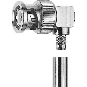 BNC pravoúhlý krimpovací konektor Telegärtner 75 Ohm, RG-179B/U, G04 J01002A0027