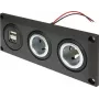 ProCar 67326500 vestavná zásuvka 12V/24V s USB nabíjecím portem, DIN/ISO 4165, 16A/8A, 5V/2.1A, černá