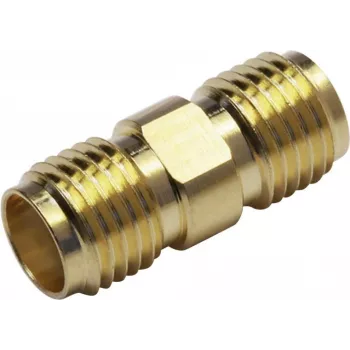 Koaxiální adaptér TELEGÄRTNER 100024790 SMA zásuvka na SMA zásuvku, 50 Ohm, DC-18 GHz, niklovaná mosaz