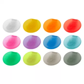 LURCH Glass Marker Set, 12 Pieces, Assorted Colours, Silicone, Food Safe, Dishwasher Safe, BPA-free, -40°C to +240°C 210229