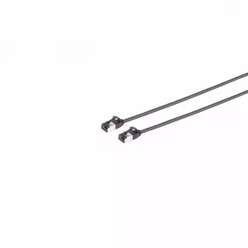 CAT 8.1 U/FTP PIMF síťový patch kabel S CONN MAXIMUM CONNECTIVITY, extra tenký TPE, černý, 3,0 m 08-47045