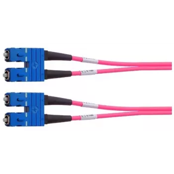 Vláknový patch kabel SC/SC OM4 Duplex Telegärtner, 2 m, fialový L00881A0028