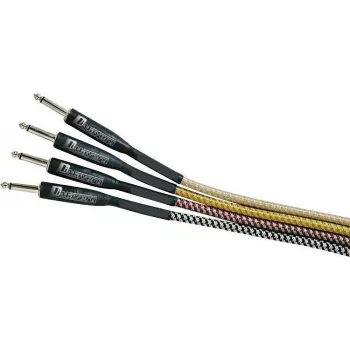 Nástrojový kabel DIMAVERY 3 m, černo-stříbrný, poniklované konektory TS 26300051