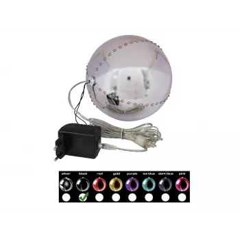 Sněhová koule LED EUROPALMS 15 cm, černá 83501244