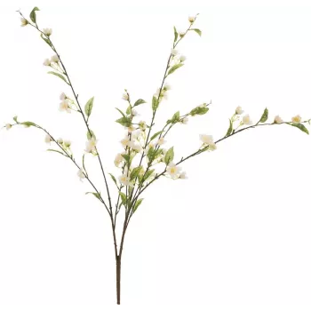 Umělá větvička třešňového květu EUROPALMS, bílá, 60 cm 82530565