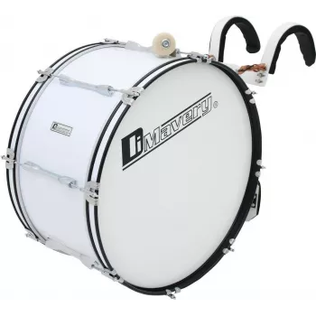Pochodový basový buben DIMAVERY MB-424 24x12 bílý 26010361