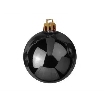 EUROPALMS Decorative Ball 7cm, Black, 6-Pack (83501253)