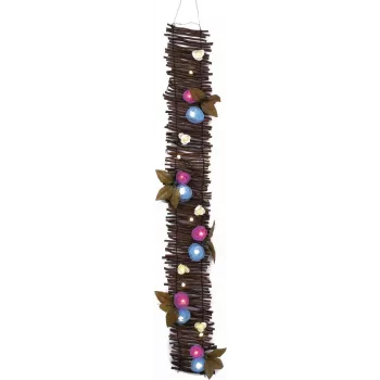 EUROPALMS Rose Garland with LEDs, 120cm, White 83330320