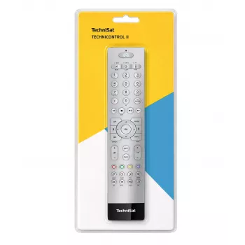 Univerzální dálkový ovladač TechniSat TechniControl II ALU, stříbrný (kód FB TV) 0002/3859