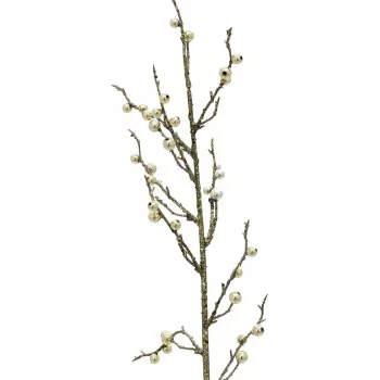 EUROPALMS Glitter Gold Berry Twig, 85 cm, 3-Pack (83500441)