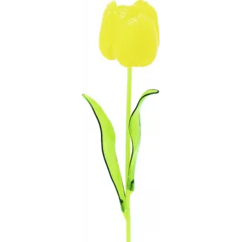 Umělá květina Crystal Tulip EUROPALMS, žlutá, 61 cm, 12 ks 82600207