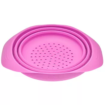 LURCH Foldable Colander Grape 24 cm Silicone with PP Base 210286